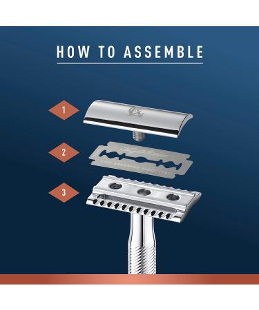 King C. Gillette Double Edge Safety Razor Blades - 10 Count Stainless Steel Platinum Coated - Buy Online on GoSupps.com