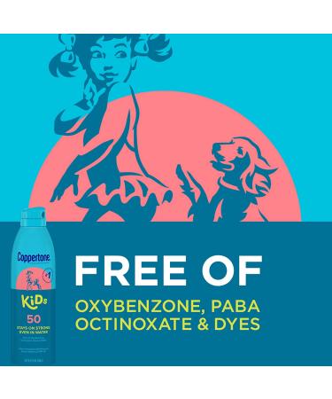 Coppertone Kids Sunscreen Spray SPF 50 + Stick SPF 50 Bundle | Zinc Oxide Mineral Formula | Pediatrician Recommended | 5.5 Oz Spray + 0.49 Oz Stick - Buy Online on GoSupps.com