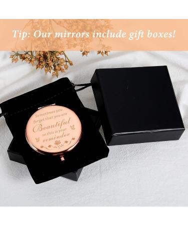 Compact Makeup Mirror - Graduation & Birthday Gift for Her - Inspirational & Personalized Present for Sister, Best Friend, Nurse, Coworker - Perfect Stocking Stuffer for Christmas - Ideal for Women, Daughter, Mom, Wife, Girlfriend - Buy Online on GoSupps.com