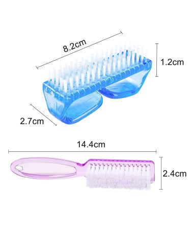 6 Pack Nail Cleaning Brush Set - Qeedy Handle Grip Fingernail & Toenail Scrub for All Ages - Color B - Buy Online on GoSupps.com