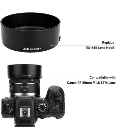 Canon RF 50mm F1.8 STM Lens Hood for EOS R6 R5 RP R Camera - Reversible Lens Shade ES-65B Replacement | Compatible with 43mm Filters and Lens Cap - Buy Online on GoSupps.com