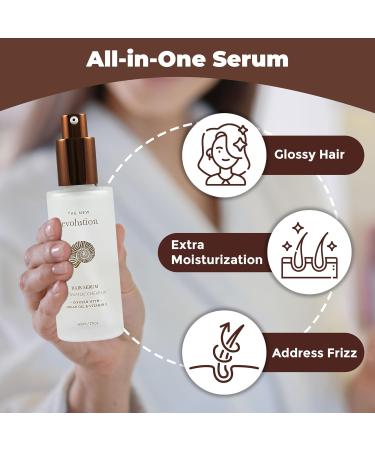 HerStyler Hair Serum - Argan Oil & Vitamin E | Anti-Frizz & Nourishing for All Hair Types | 2 Fl Oz - Buy Online on GoSupps.com