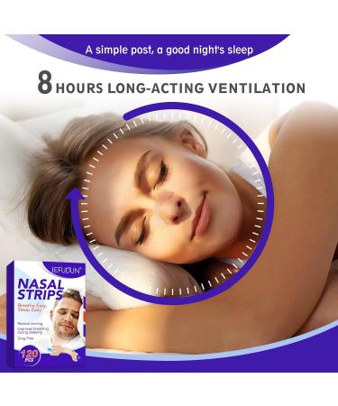 Nasal Strips 120 Pieces - Drug-Free Snoring Relief & Improved Airflow for Better Sleep - Anti Snoring Devices - Buy Online on GoSupps.com