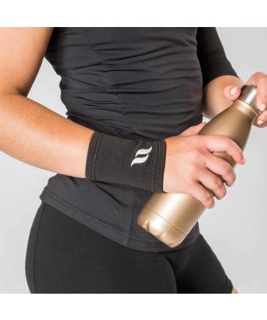 Back on Track Physio 4-Way Stretch Black Wrist Brace - Enhanced Mobility Recovery & Welltex Technology for Active Lifestyles | Size M - Buy Online on GoSupps.com