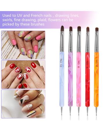 9Pcs Nail Art Brushes Dappen Dish Set - Acrylic Nail Liquid Powder Kit - Buy Online on GoSupps.com