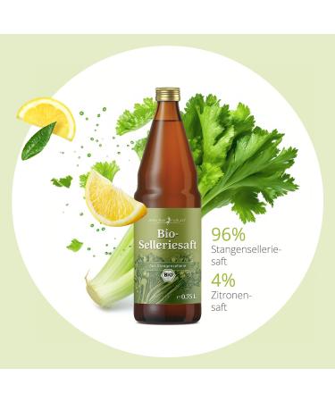 Effective Nature Celery Juice 750ml - Organic Biodynamic German Juice Low Calorie & Nutrient-Rich - Buy Online on GoSupps.com