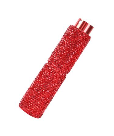 ARIOU Rhinestone Perfume Atomizer - Travel Bling Crystal Perfume Atomizers | Pocket Size 10ml Outdoor Travel Dispensing Bottle for Cosmetic & Perfume Other Liquids Red