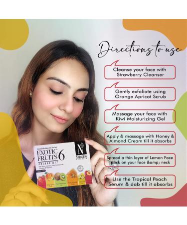 NutriGlow Exotic Fruit Facial Kit with Honey & Vitamin E Radiant Skin | 60g - International Shipping Available - Buy Online on GoSupps.com