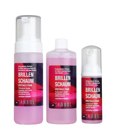 Glasses cleaner set 400 ml cleaning foam without alcohol streak-free for gentle and professional cleaning - Buy Online on GoSupps.com