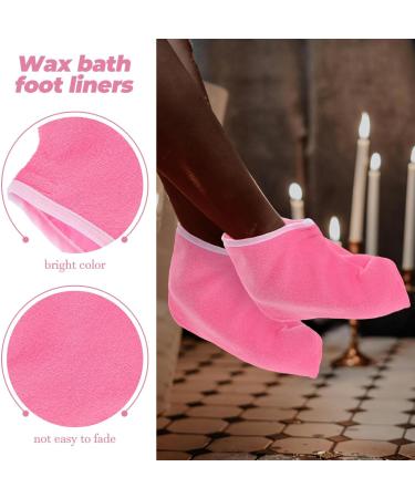 Beaupretty 1 Pair Paraffin Wax Foot Covers Wax Spa Booties Paraffin Foot Liners Paraffin Wax Covers Paraffin Bath Liners Rosy - Buy Online on GoSupps.com
