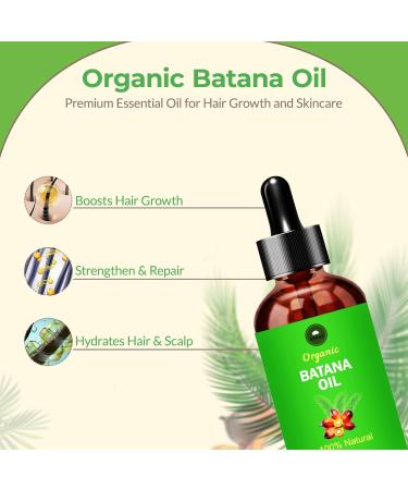SAHAK Batana Oil for Hair Growth - 100% Raw Dr. Sebi Pure Oil from Honduras - Promotes Thickness for Men & Women - 60 ml - Buy Online on GoSupps.com