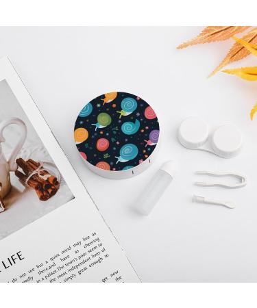 Kawaii Snails Contact Lens Case with Mirror - Cute & Portable Travel Kit for Eye Care - Buy Online on GoSupps.com