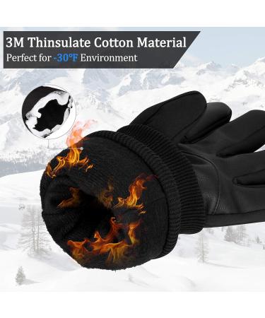 Cevapro -30 Winter Gloves Waterproof Touchscreen Thermal Ski Gloves | Large Black - Buy Online on GoSupps.com