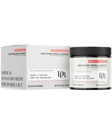 Designs for Beauty Beyond Brilliance Collagen Powder (Unflavored 30 Servings) - with Collagen Peptides Biotin and Silica for Healthier Skin Hair and Nails