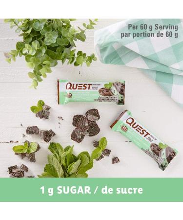 Quest Nutrition Bar Mint Chocolate Chunk 12 Bars - 720g | Delicious Snack with Mint Chocolate Flavor - Buy Online on GoSupps.com