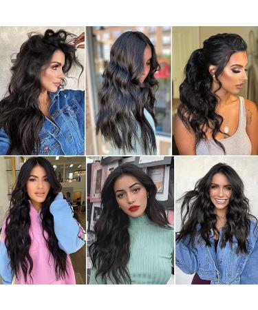 VD116BK Clip-In Hair Extensions Black Clip-In Hair Extensions Like Real Hair Cheap Hair Pieces 4 Kit 11 Clips for Women Complete Hair Extension Long Curls Synthetic Hair Extension Braid 50 cm 1B 200 g - Buy Online on GoSupps.com