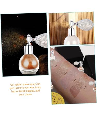 KALLORY 4pcs Body Powder Spray Glitter Highlighter Eyeshadow Pressed Powder Spray Face High Gloss Spray Body Shimmer Spray Highlighter Powder Spray Glitter Highlight Powder Spray Miss Hair 7.5X6.9CM As Shown - Buy Online on GoSupps.com