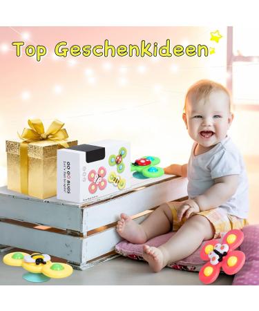 Winstico Suction Cup Toy Set - 3-Pack Fidget Sensory Insect Water Toys for Toddlers 18 Months+ | International Shipping Available - Buy Online on GoSupps.com