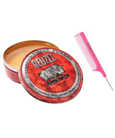 yper Comb + 12 oz XXL R z RED WATER-SOLUBLE HIGH SHEEN POMADE Men Shine Pommade Hair Product for Man HOLLAND x (w/SIeekshop Pink Comb) (Red Water-Soluble (12 oz XXL))