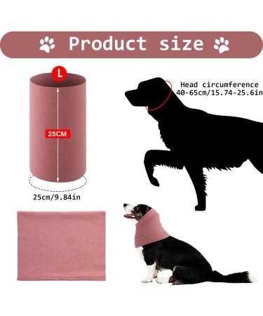 Amaxiu Dog Ear Warmers & Necker for Large Dogs - Adjustable Pink Earmuffs & Neck Cover for Comfort & Quiet - Buy Online on GoSupps.com