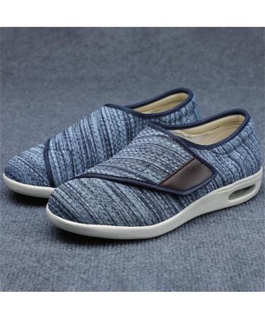 MOCINNA Men's Diabetic Shoes Wide Fit Memory Foam Walking Sneakers | Lightweight Arthritis & Edema Support | Size 10.5 Dark Blue - Buy Online on GoSupps.com