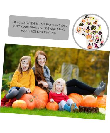 Didiseaon 32 Sheets Halloween Face Lifting Belt Kids Party Decorations Party Sticker Halloween Face Sticker Stickers Fluorescent Face Decals Transfer Paper Grimace Decorate Child - Buy Online on GoSupps.com