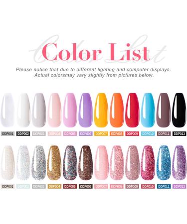 Dip Powder Nail Kit Starter Pastel Lavender Pink Glitter 4 Colors Spring Summer Dipping Powder Set Classic All Seasons Tones French Nail Art - Buy Online on GoSupps.com