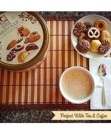 Matilde Vicenzi Minivoglie Shortbread Cookie Gift Tin - Italian Butter Cookies & Crispy Pastries | Fall Flavored Holiday Bakery Snacks - 17.6 oz - Buy Online on GoSupps.com