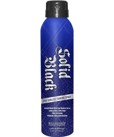 Millennium Tanning Solid Black PRO Organic DHA Self Tanning Spray - 6 fl oz - Buy Online on GoSupps.com
