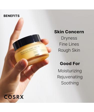 COSRX Full Fit Propolis Light Cream 2.19 fl.oz / 65ml | Hydrating | Korean Skin Care Paraben Free - Buy Online on GoSupps.com