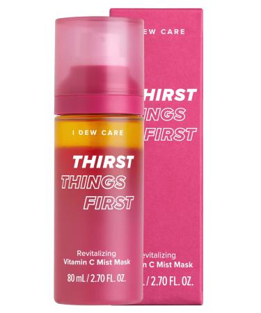 I DEW CARE Thirst Things First Facial Mist Spray | Gift, Revitalizing Vitamin C Face Mist w/Lemon Peel Oil, Jojoba Seed Oil | Korean Skincare, Vegan, Cruelty-Free, Paraben-Free