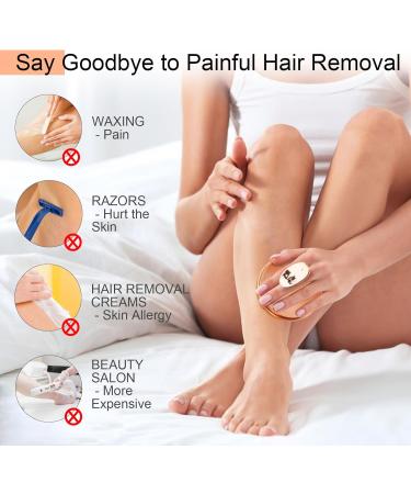 Crystal Hair Remover Canvalite Painless Magic Crystal Hair Eraser for Women Washable Reusable Skin Exfoliating Hair Removal Stone for Women Men Unique Shape Hair Shaver for Arms Legs Body(Gold) - Buy Online on GoSupps.com
