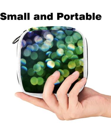 GIAPB Sanitary Napkin Storage Bag | Period Tampon Makeup Pad Pouch | Green Dot Color - Buy Online on GoSupps.com