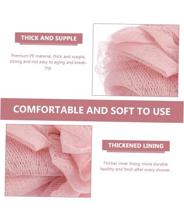 Hemoton Baby Washcloths 3pcs Bath Flower Body Puffs - Organic Pink Baby Bath Skin Cleaning Tool - Buy Online on GoSupps.com