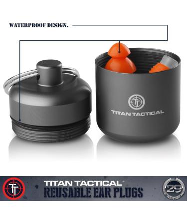 Titan Tactical 29NRR Shooting Ear Plugs + Clear Range Ballistic Glasses Kit - Buy Online on GoSupps.com