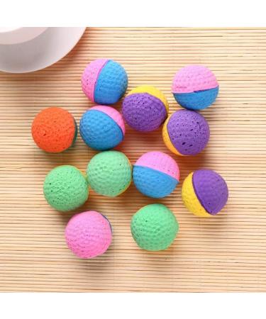Ndier 24 Colorful Latex Cat Balls - Bite-Proof Training Toy for Small Dogs & Cats - Perfect Play Stuff for Kittens - Buy Online on GoSupps.com