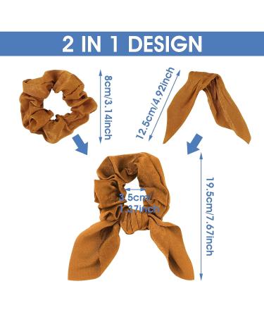 Shop Sibba 9-Piece Elastic Hair Ties with Bow & Rabbit Ears | Silk Ponytail Holders for Women & Girls International Shipping Available - Buy Online on GoSupps.com