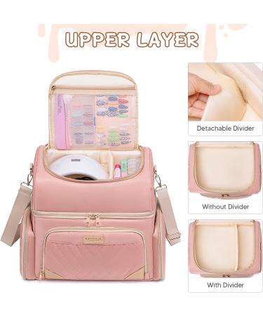 Vessgra Nail Polish Organizer Bag Pink Modern - Buy Online on GoSupps.com