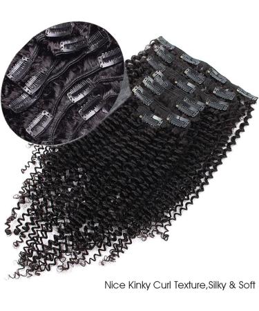 Hair Extensions Clip In Human Hair Extensions 8pc/set 120g Deep Wave Clip Ins Human Hair Clip In Extensions Curly Clip-ins Full Head crochet hair (Size : 12 inch) - Buy Online on GoSupps.com