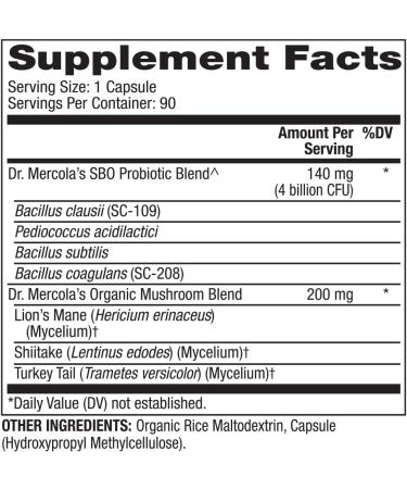 Dr. Mercola Complete Spore Restore - 4 Billion CFU Probiotic Capsules | 90 Count - Buy Online on GoSupps.com