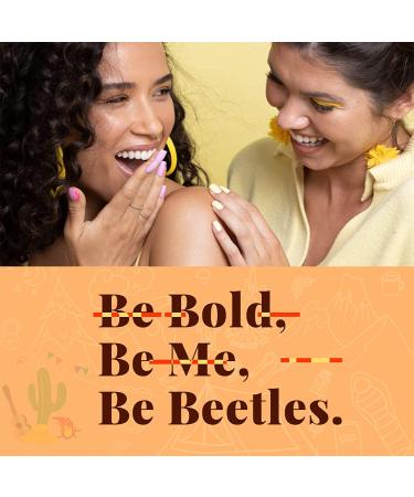 Beetles 20Pcs Dip Powder Nail Kit Starter Set - Cozy Campfire Collection for Fall/Winter Nail Art - Orange, Yellow, Green Shades - DIY Salon Manicure with Base, Top Coat, Activator, and Brush - Gift Box Included - Buy Online on GoSupps.com