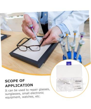 Gleavi Glasses Repair Tool Kit - Optician Tools with Screws & Nose Pads | Durable Metal Sunglasses Accessories - 2 Pieces Multi-Color - Buy Online on GoSupps.com