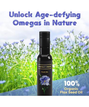 Activation Products Perfect Press Flax Seed Oil - Pure Flax Oil with Vegetarian Omega 3 Fatty Acids - Vegan 250ml Supplement for Heart Health and Digestive Support - Buy Online on GoSupps.com