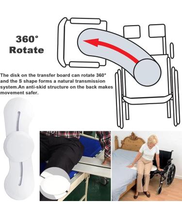 Wheelchair Transfer Skateboard Sliding Board Care Wheelchair Transfer Aid Sliding Board for Patient Transfer - Buy Online on GoSupps.com