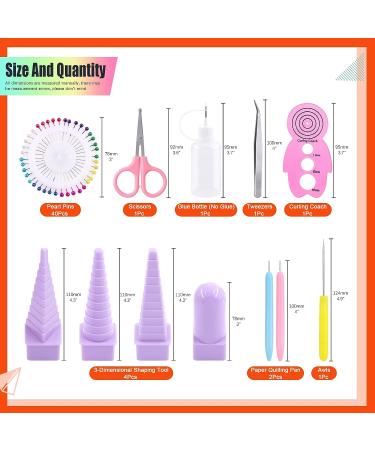 Tanstic Paper Quilling Kit - 64Pcs, 45 Colors, 900 Strips - DIY Handcraft Set for Beginners - Buy Online on GoSupps.com