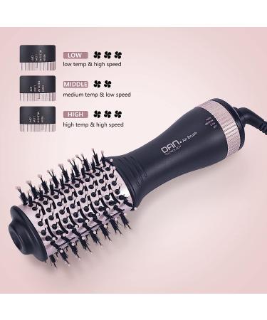 Small Hair Dryer Brush - One Step Volumizing Blow Dry Brush for Short Hair - Rose Black - Buy Online on GoSupps.com