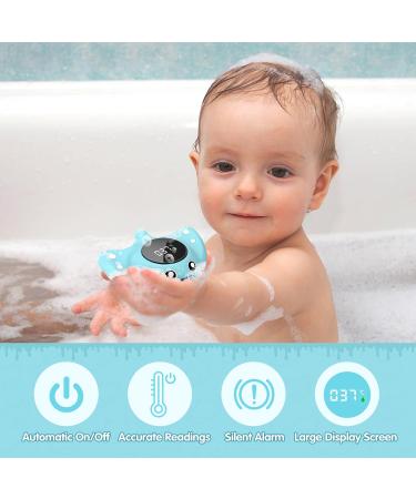 BabyElf Newborn Baby Digital Water Thermometer - Blue Fish Manta Ray - Buy Online on GoSupps.com