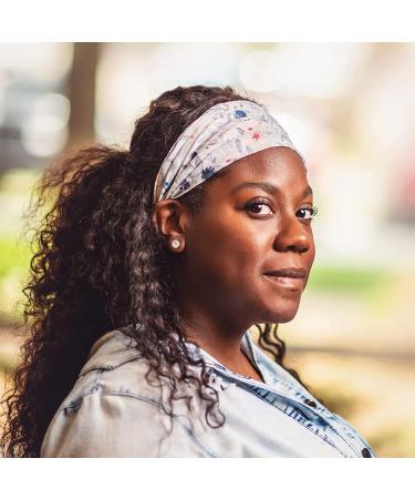 Karma Blue Dandelion Headband for Women - Medium - Stylish Fabric Hair Scarf - Buy Online on GoSupps.com