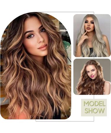 S-noilite 24 Curly Clip in Hair Extensions - Light Brown & Ash Blonde - 8 Piece Full Head Set - Buy Online on GoSupps.com