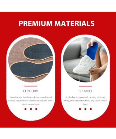 Mobestech 3 Pairs Arch Support Insoles for Men & Women - Orthotic Insoles for Fallen Arches Heel Eversion & Comfort - Buy Online on GoSupps.com